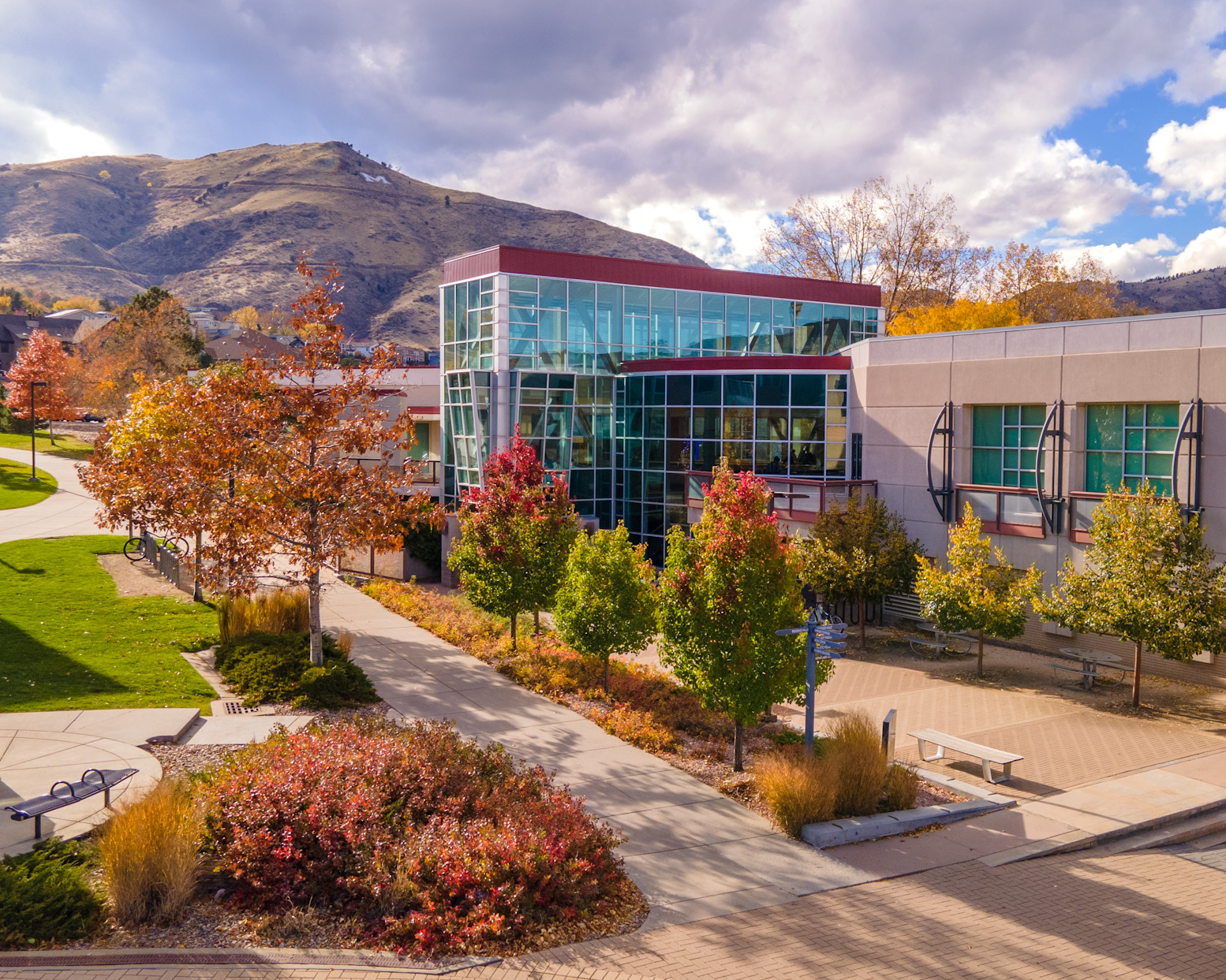 Colorado School of Mines campus with the Mines M in the background.